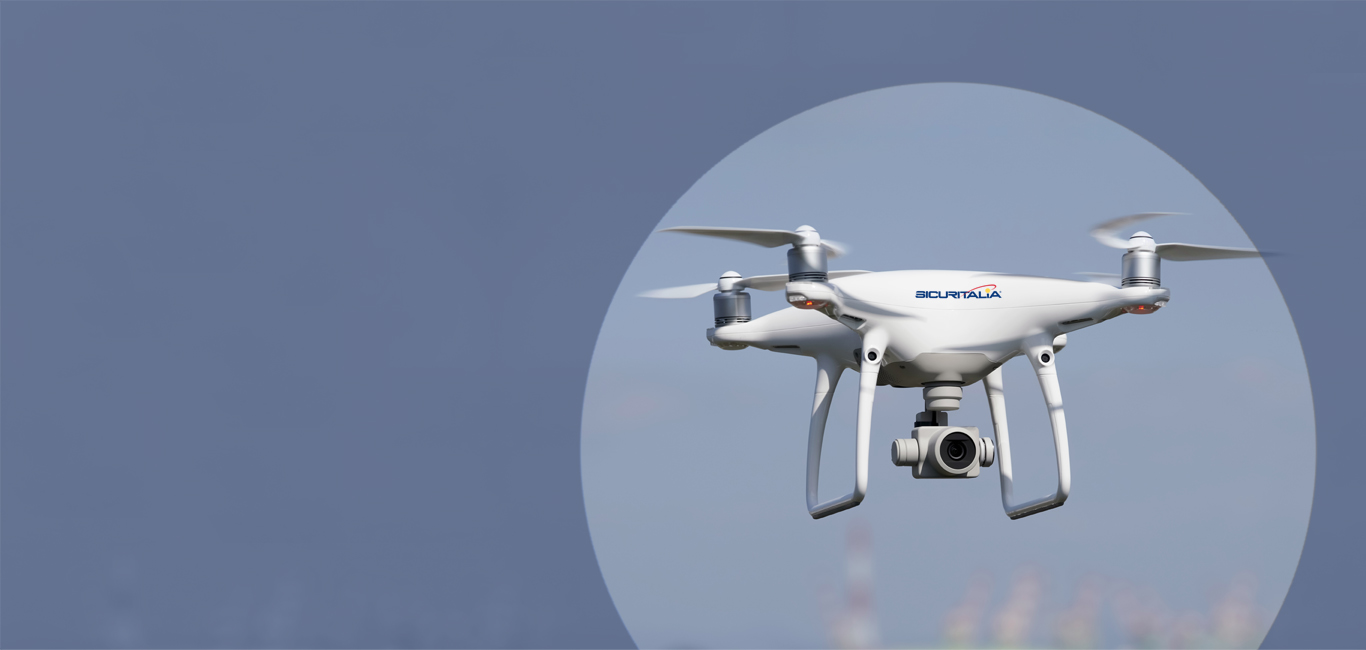 Videosorveglianza con droni terra e aria